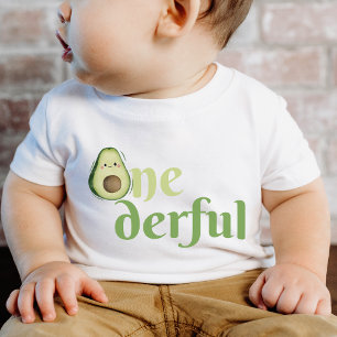 Camiseta De Bebé Onederful Aguacate 1er Cumpleaños