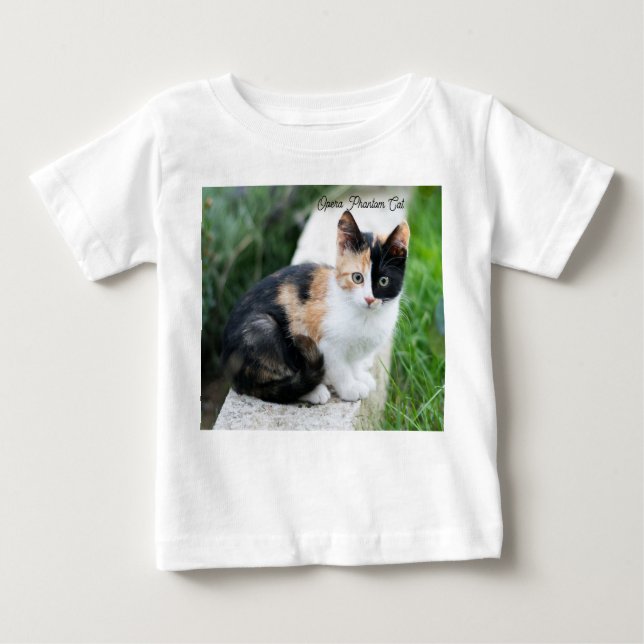 Camiseta De Bebé Opera Gato fantasma (Anverso)