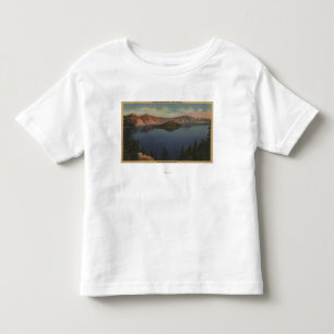 Camiseta De Bebé Opinión #2 del lago crater, Oregon - isla del mag