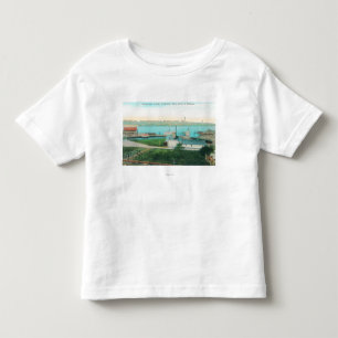 Camiseta De Bebé Opinión aérea la costa y la yegua Islan de Valle