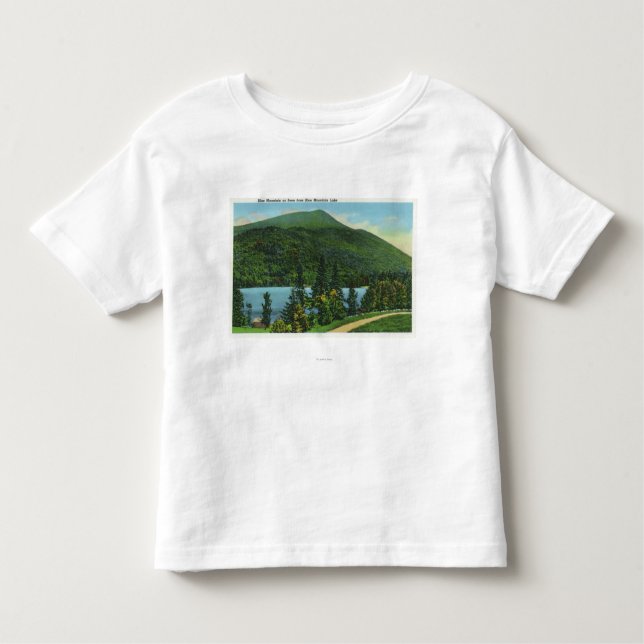 Camiseta De Bebé Opinión azul del lago Mt de la montaña (Anverso)