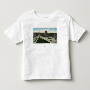 Camiseta De Bebé Opinión cuadrada de Copley de la iglesia de la