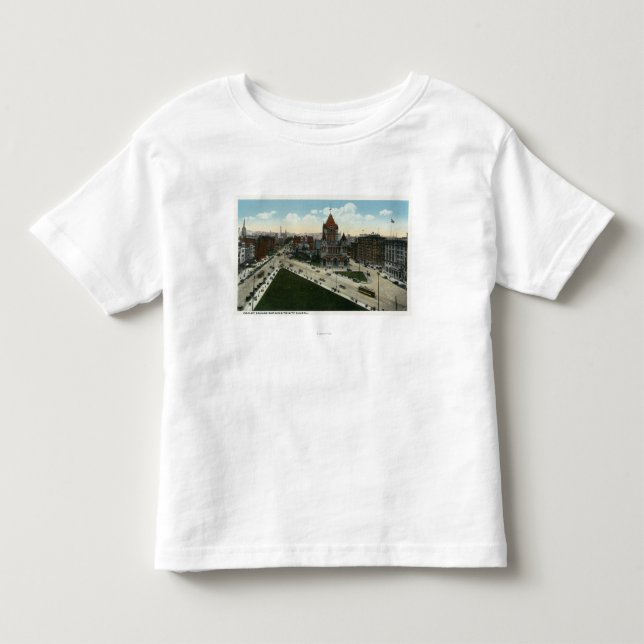 Camiseta De Bebé Opinión cuadrada de Copley de la iglesia de la (Anverso)