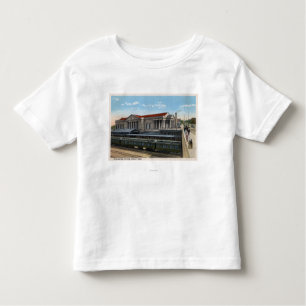 Camiseta De Bebé Opinión de estación de ferrocarril de Burlington