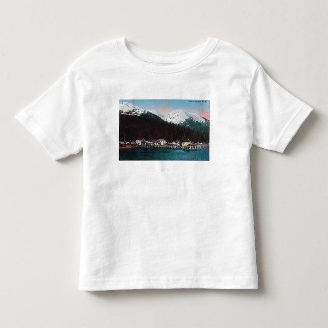 Camiseta De Bebé Opinión de la ciudad con las primaveras de (Anverso)