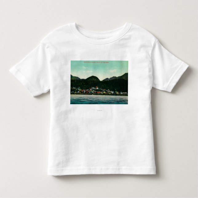 Camiseta De Bebé Opinión de la ciudad de Ketchikan, Alaska del (Anverso)