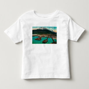 Camiseta De Bebé Opinión de la ciudad de Skagway, AlaskaSkagway, A