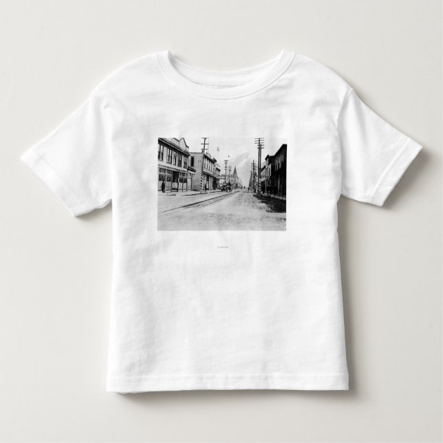 Camiseta De Bebé Opinión de la ciudad de Skagway, fotografía de (Anverso)