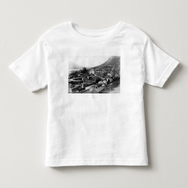 Camiseta De Bebé Opinión de la ciudad fotografía de Juneau, Alaska (Anverso)
