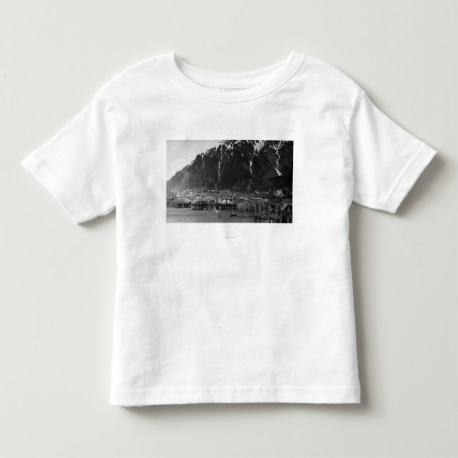 Camiseta De Bebé Opinión de la costa fotografía de Juneau, Alaska (Anverso)