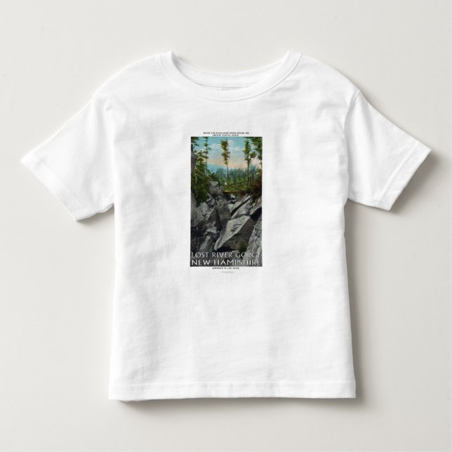 Camiseta De Bebé Opinión de la entrada de una garganta glacial (Anverso)