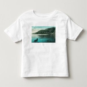 Camiseta De Bebé Opinión de la línea de la playa de