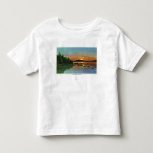 Camiseta De Bebé Opinión de MaineSunset sobre la montaña calva