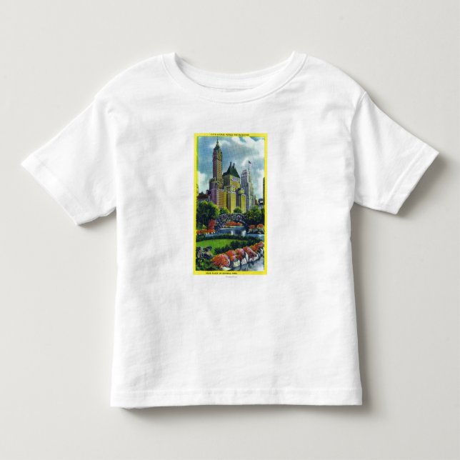 Camiseta De Bebé Opinión del Central Park de NYC de los 5tos (Anverso)