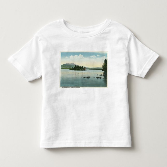 Camiseta De Bebé Opinión del lago de las montañas de Belknap (Anverso)