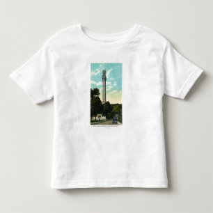 Camiseta De Bebé Opinión del monumento de la tableta y del