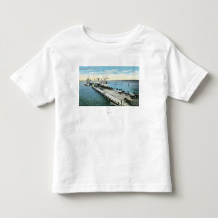 Camiseta De Bebé Opinión del muelle en el nuevo puerto