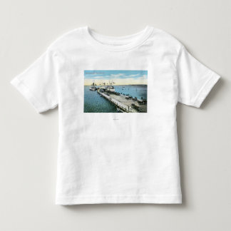 Camiseta De Bebé Opinión del muelle en el nuevo puerto