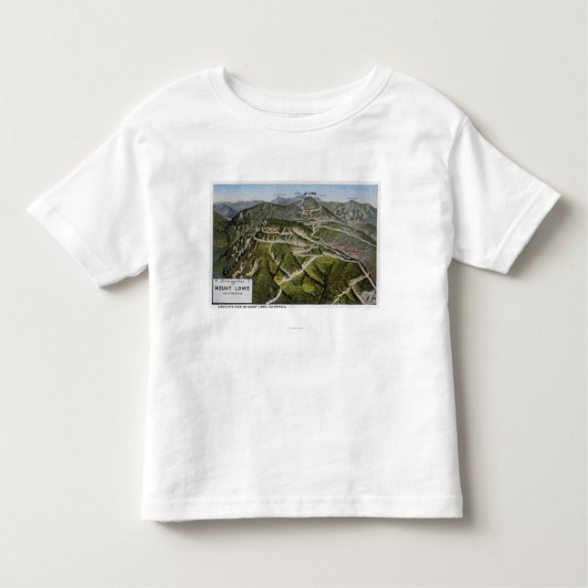 Camiseta De Bebé Opinión del ojo de pájaro de la montaña (Anverso)