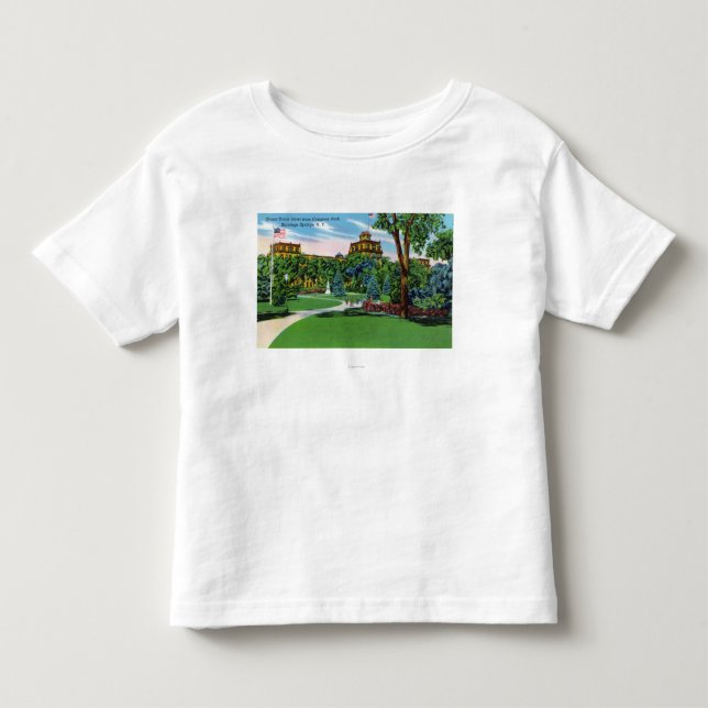 Camiseta De Bebé Opinión del parque del congreso del hotel (Anverso)
