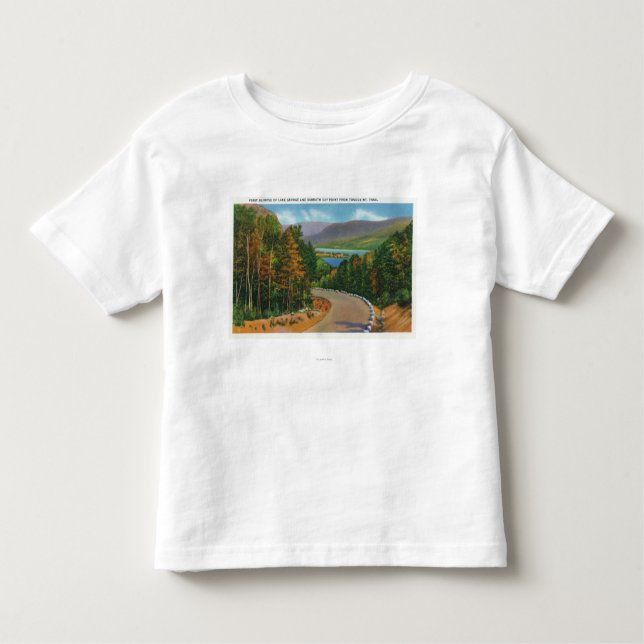 Camiseta De Bebé Opinión del rastro del Mt de la lengua del punto (Anverso)