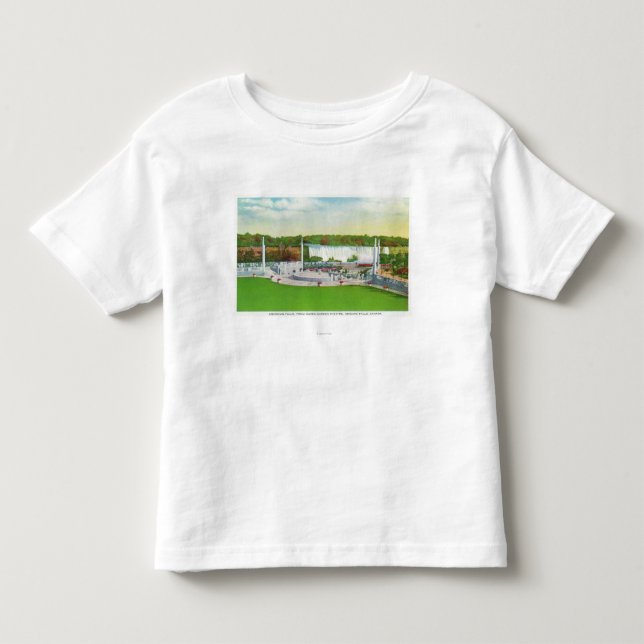 Camiseta De Bebé Opinión del teatro del jardín de Oakes de caídas (Anverso)