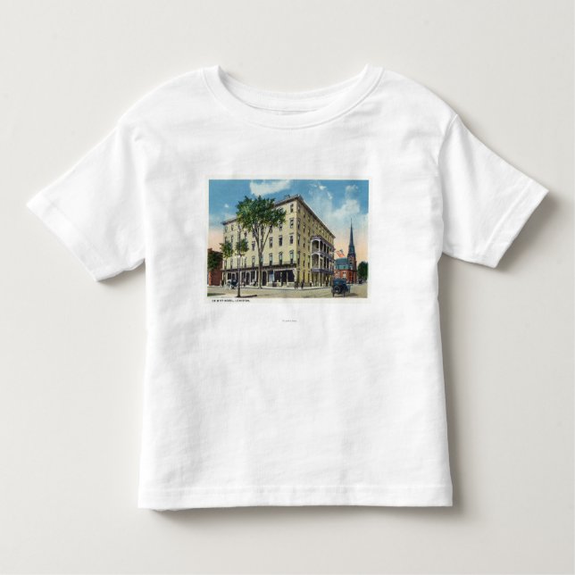 Camiseta De Bebé Opinión exterior el De Witt Hotel (Anverso)