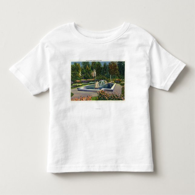 Camiseta De Bebé Opinión italiana de la rosaleda del parque de la (Anverso)