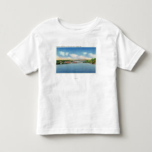 Camiseta De Bebé Opinión Kennebec del río del puente de peaje de