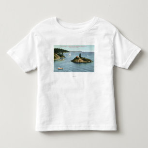 Camiseta De Bebé Opinión marina de la impulsión de la orilla del