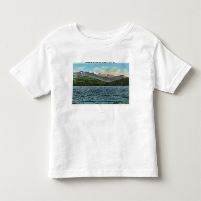 Camiseta De Bebé Opinión Nevado Mts del camino del lago Tupper (Anverso)