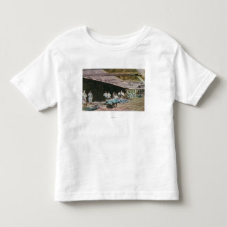 Camiseta De Bebé Opinión trabajadores en la mina de pizarra de
