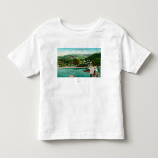 Camiseta De Bebé Opinión una familia en el lago DockInverness, CA
