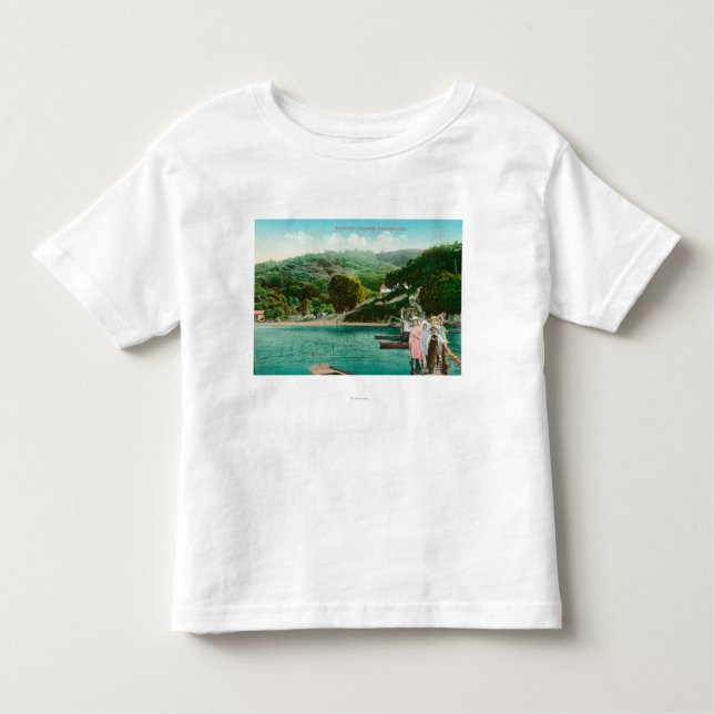 Camiseta De Bebé Opinión una familia en el lago DockInverness, CA (Anverso)