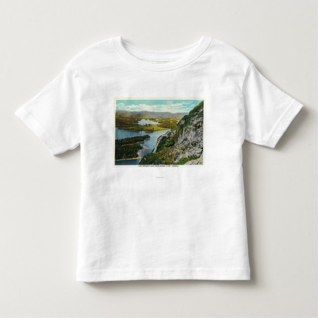 Camiseta De Bebé Opinión virginal del acantilado del lago (Anverso)