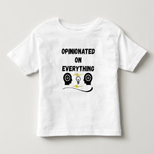 Camiseta De Bebé Opinionado Sobre Todo