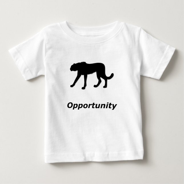Camiseta De Bebé Oportunidad de Cheetah (Anverso)