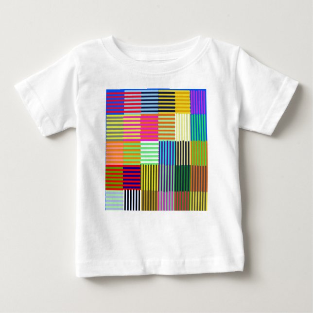 Camiseta De Bebé Óptica inspirada en Bauhaus (Anverso)