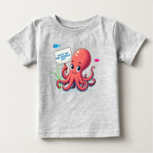 Camiseta De Bebé Opulpo personalizado con pescado