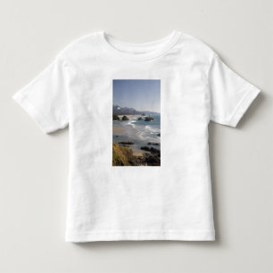 Camiseta De Bebé OR, Costa de Oregón, Parque Estatal Ecola, vista 