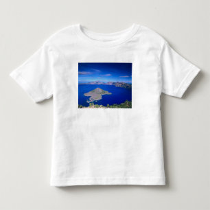 Camiseta De Bebé OR, Parque Nacional Crater Lake, Isla Wizard y Crá