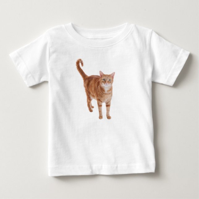 Camiseta De Bebé Orange Tabby Cat Standing (Anverso)
