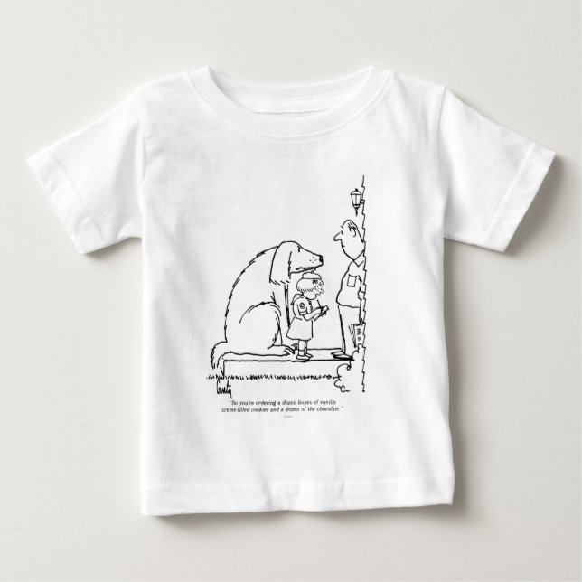 Camiseta De Bebé Ordenando cookies (Anverso)