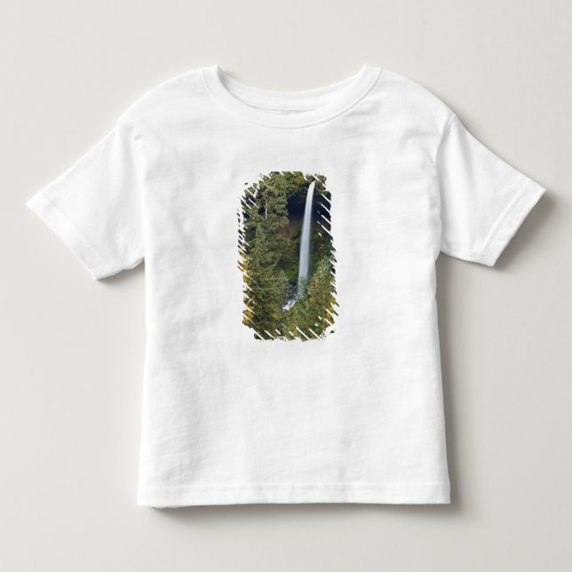 Camiseta De Bebé Oregón, Parque Estatal Silver Falls, North Falls (Anverso)