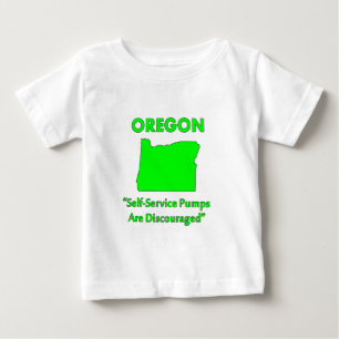 Camiseta De Bebé Oregón - Se Desalientan las Bombas de Autoservicio