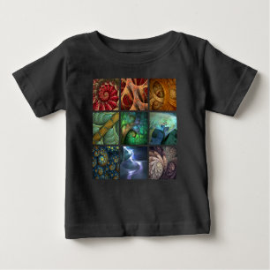 Camiseta De Bebé "Orgaenica" Fractal Polyptych Baby Shirt