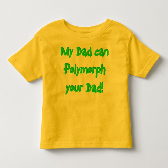 Camiseta De Bebé ¡Organismo polimorfo su papá! … del desgaste de (Anverso)