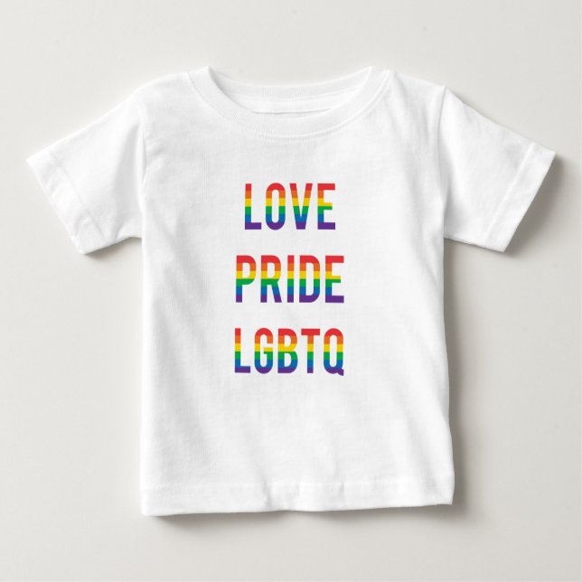 Camiseta De Bebé Orgullo de amor LGBTQ (Anverso)