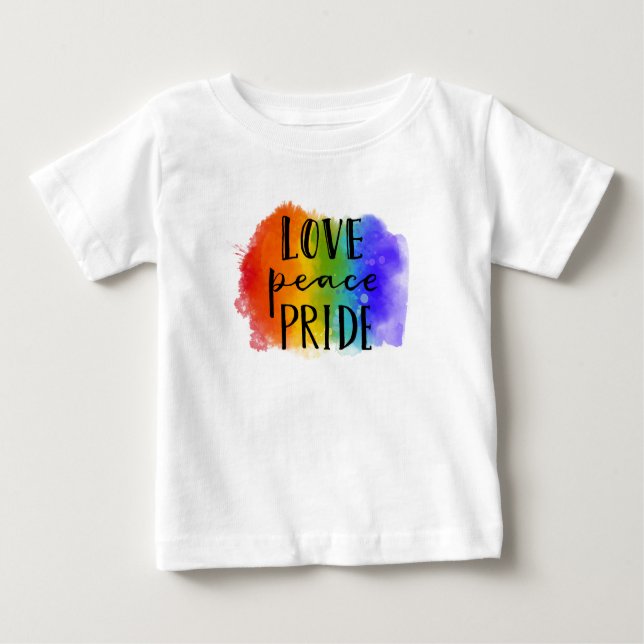 Camiseta De Bebé Orgullo de amor por la paz (Anverso)