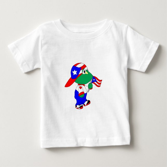 Camiseta De Bebé Orgullo de Coqui Puerto Rico (Anverso)